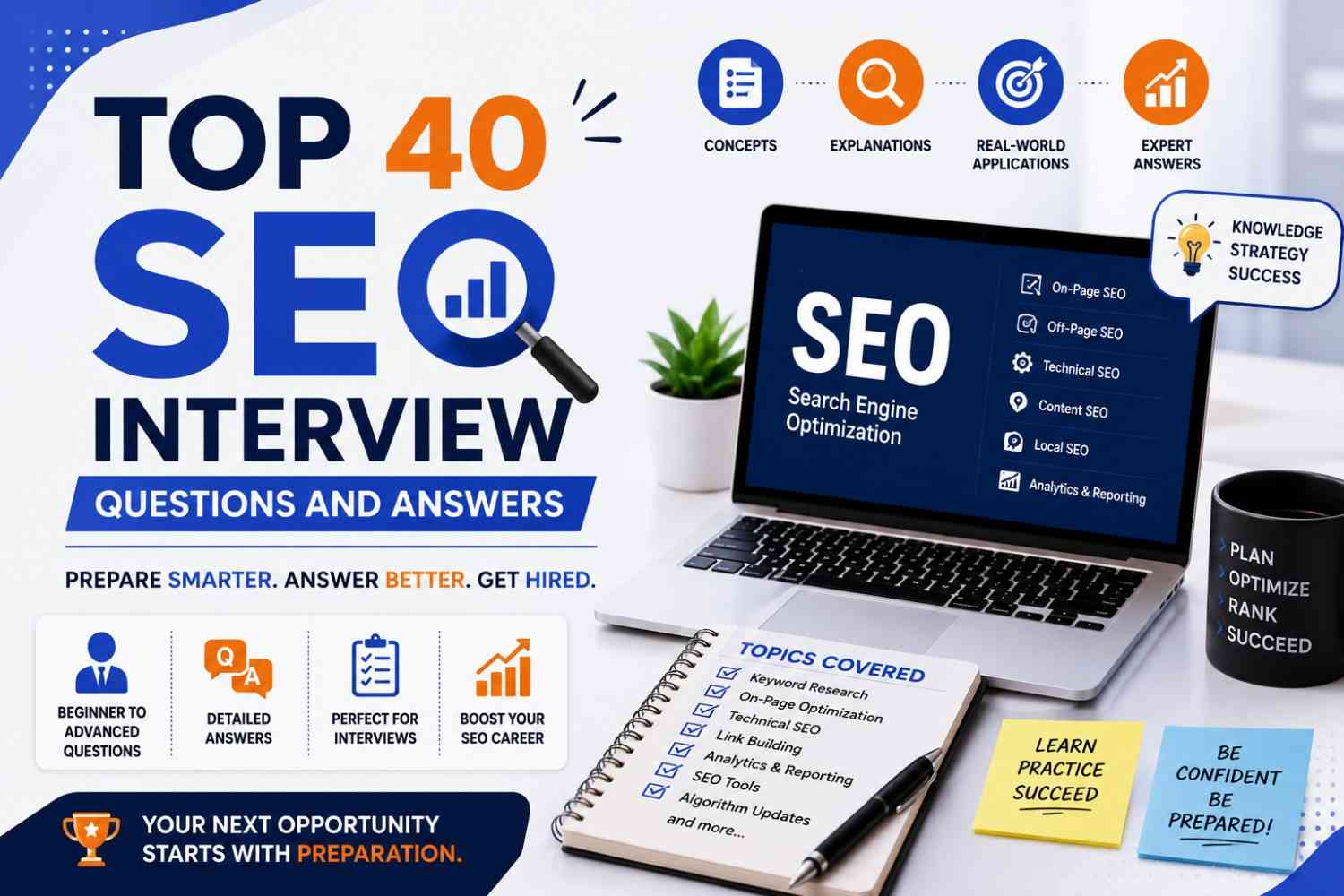Top 40 SEO Interview Questions and Answers